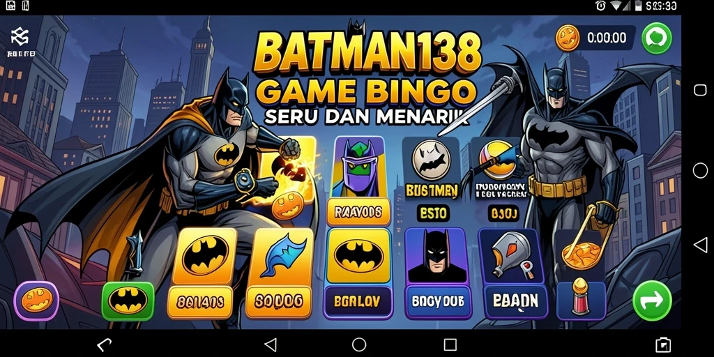 Screenshot gameplay seru dari aplikasi Bingo BATMAN138.