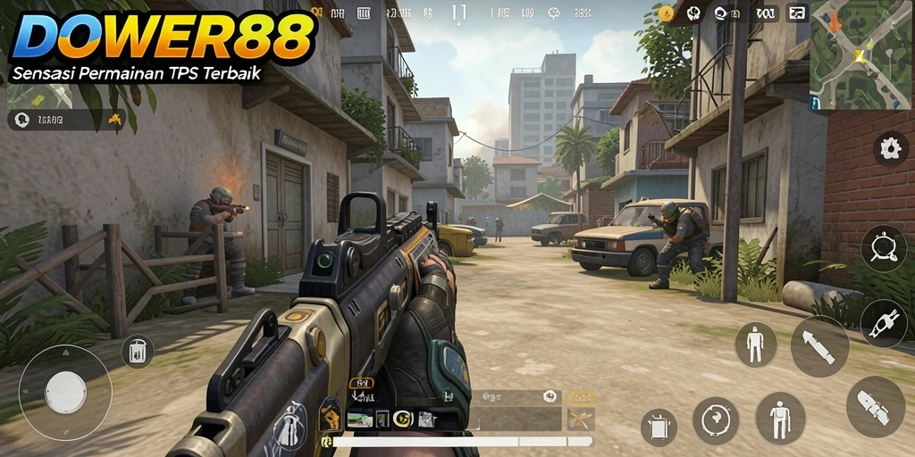 Tangkapan layar DOWER88 menampilkan aksi seru dalam game TPS yang menarik.