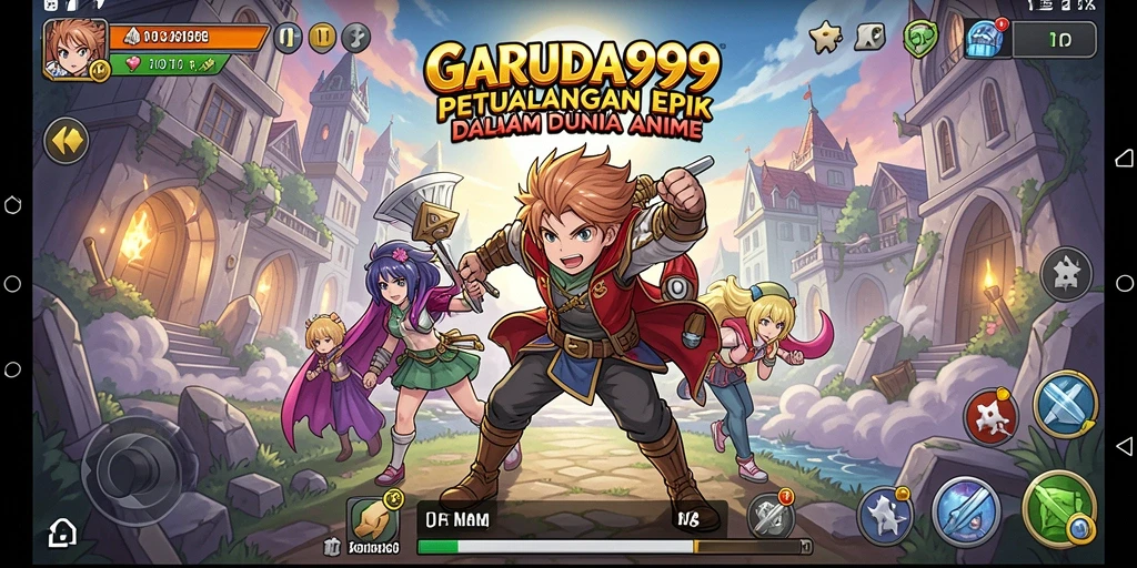 Screenshot gameplay GARUDA999 dengan aksi karakter Anime yang menakjubkan.