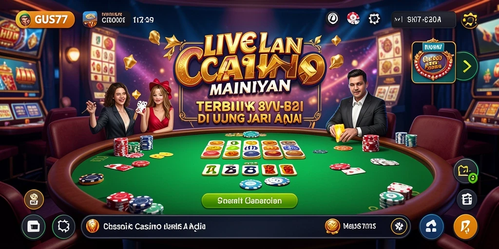 Tampilan gameplay Live Casino yang menarik dan interaktif.