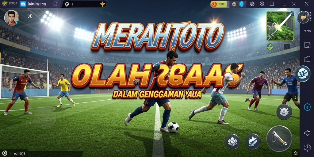Tangkapan layar gameplay MERAHTOTO yang menunjukkan aksi seru olahraga.