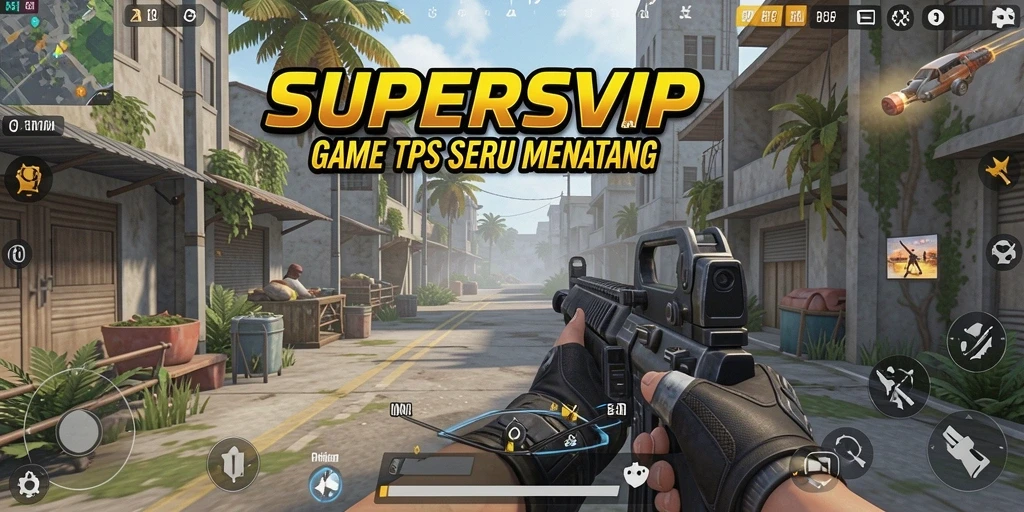 Tampilan seru dan intens dari gameplay <strong>SUPERSVIP</strong> TPS.